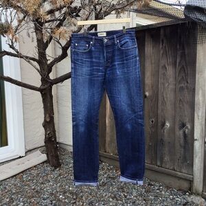 Baldwin Henley Slim Straight Selvedge Jeans Mens Size 34 Made In Usa Premium